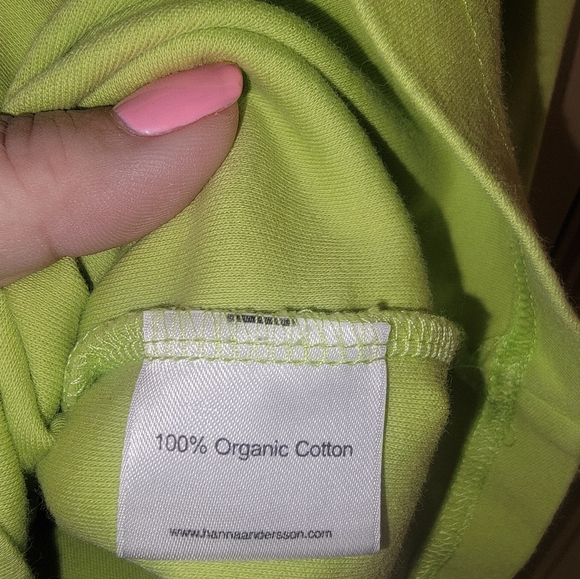 Hanna Andersson misses sz L Lime Green Turtleneck shirt - Picture 2 of 4